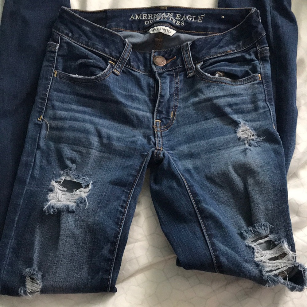 AE ripped skinny jeans